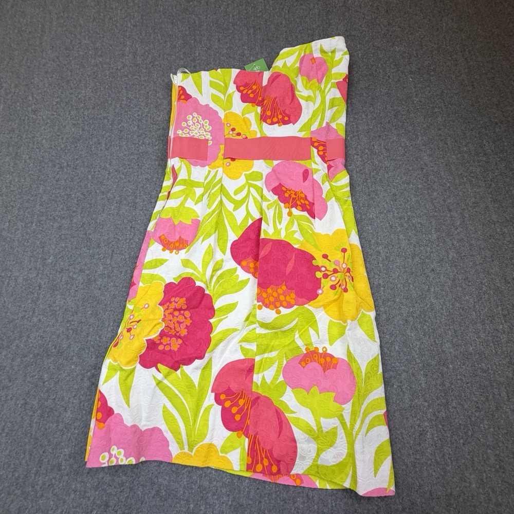 Lilly Pulitzer Vanessa Dress Size 6 NWT Strapless Floral Jacquard $298